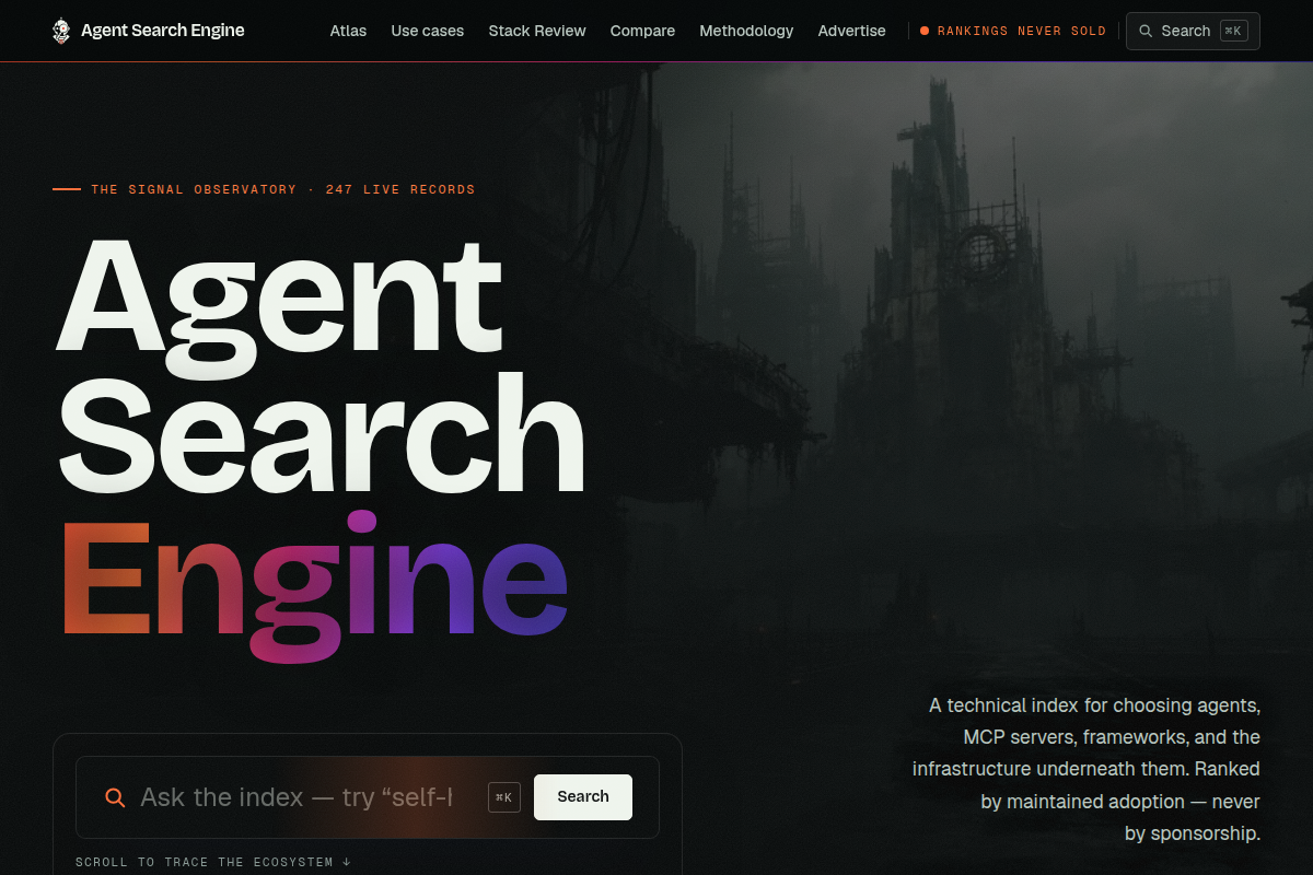 Agent Search Engine screenshot