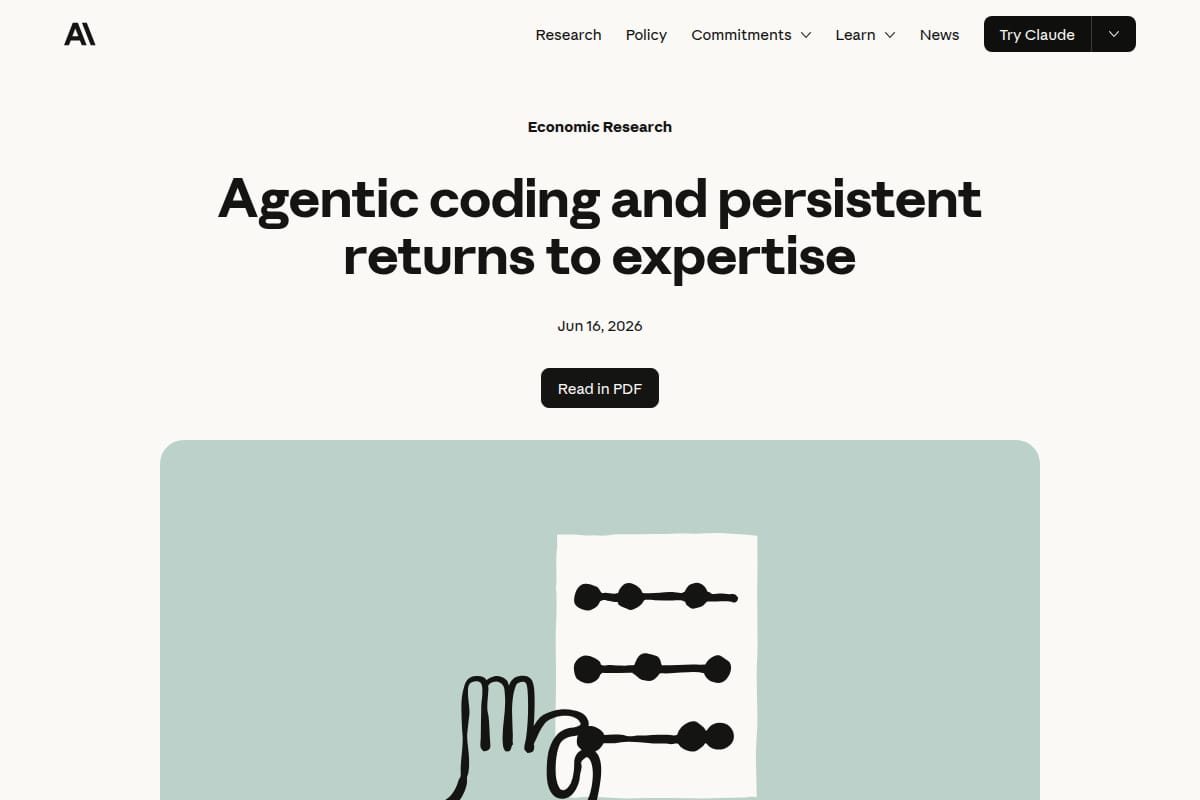 Agentic coding and persistent returns to expertise thumbnail