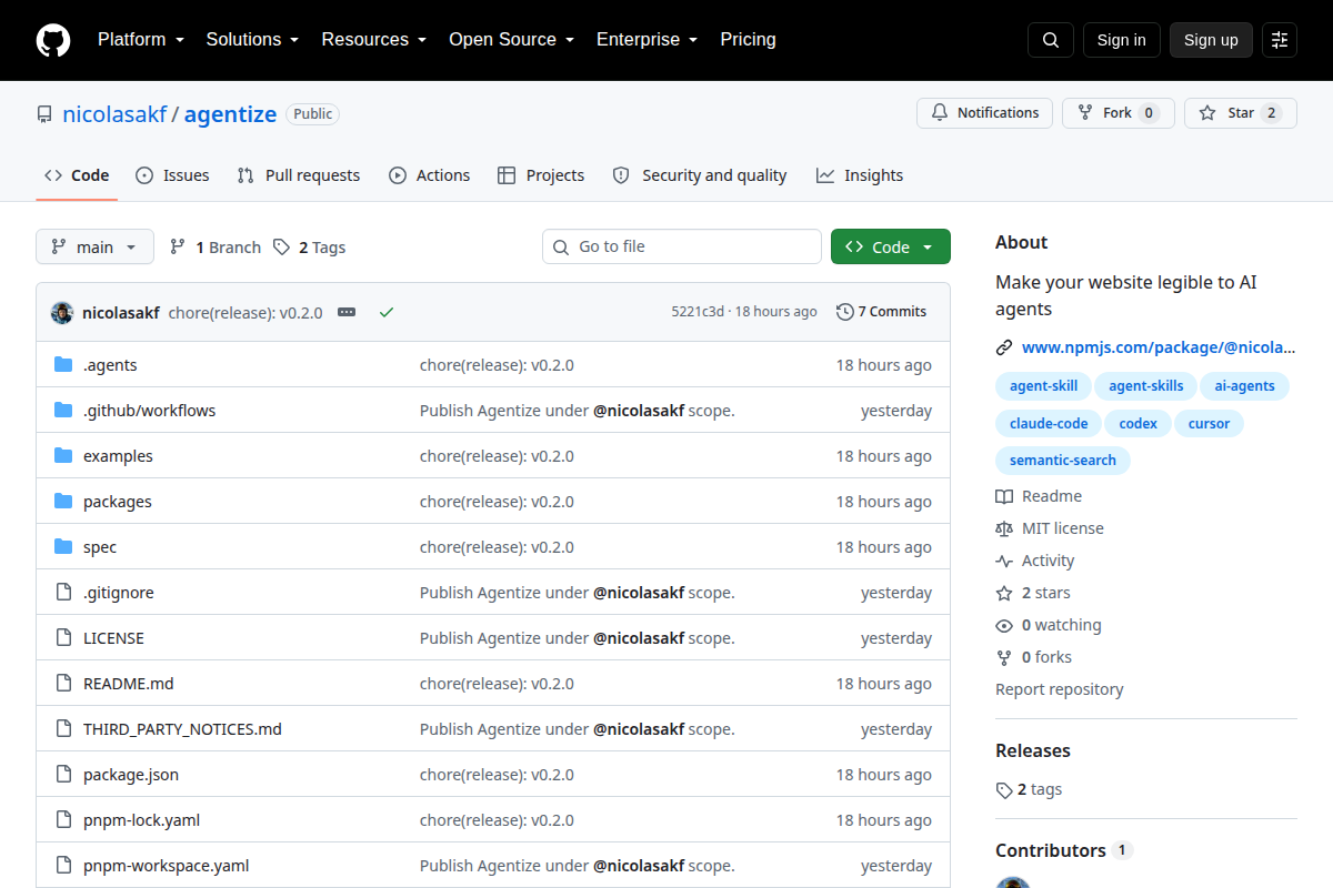Agentize screenshot