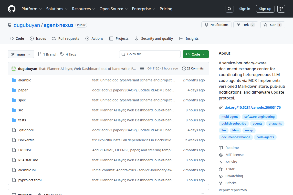 AgentNexus screenshot