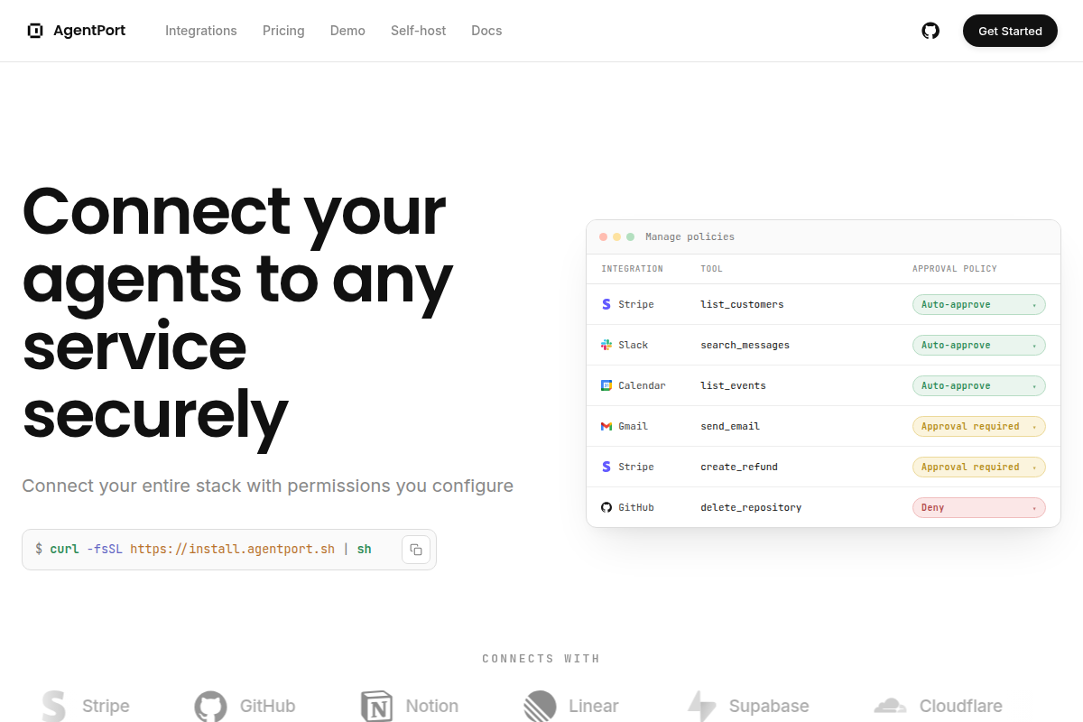 AgentPort screenshot