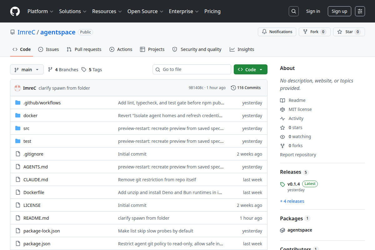 Agentspace screenshot
