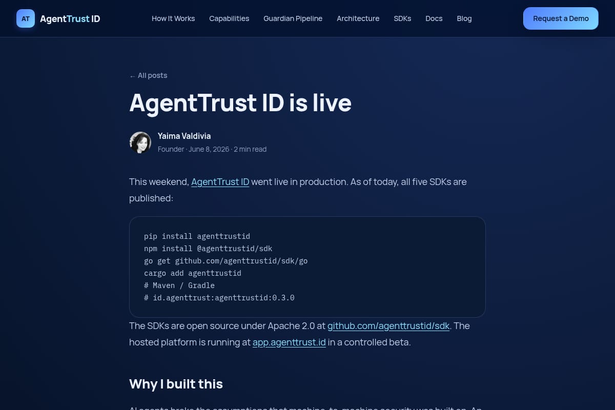 AgentTrust ID thumbnail