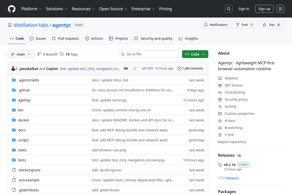 Agentyc screenshot