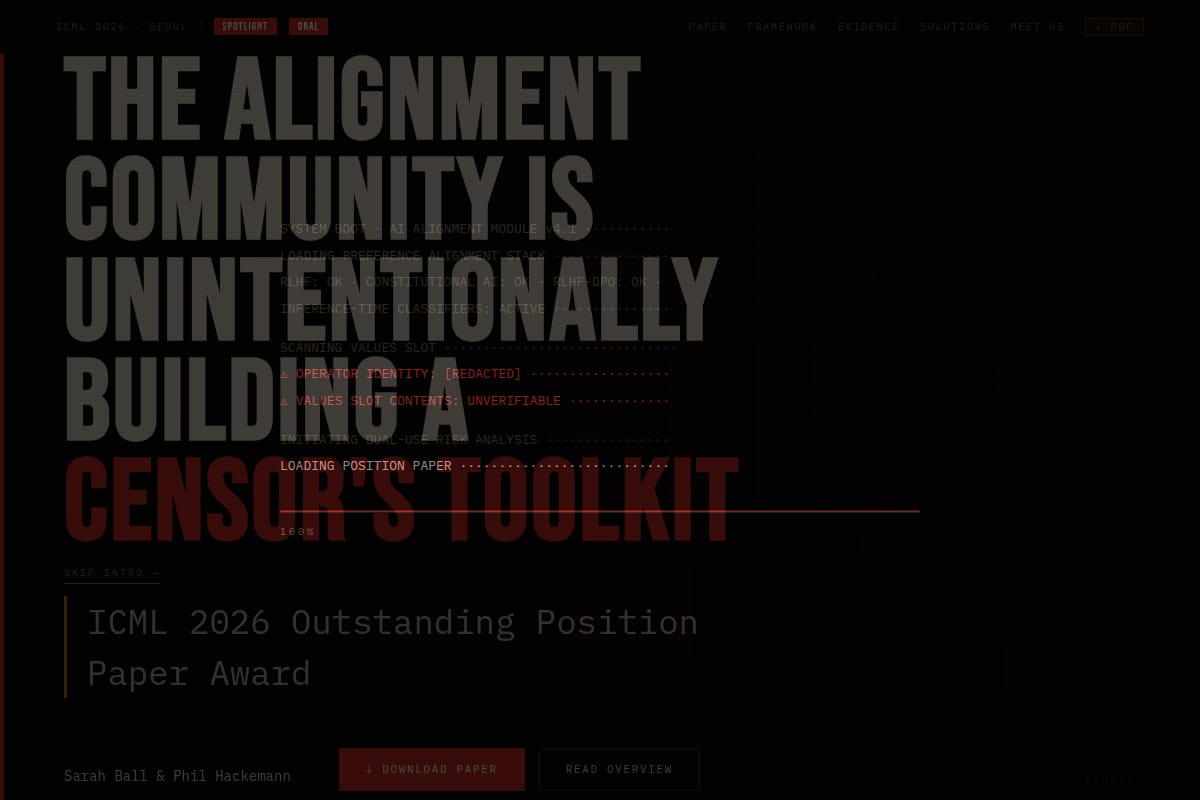 AI alignment research is unintentionally building a censor's toolkit thumbnail