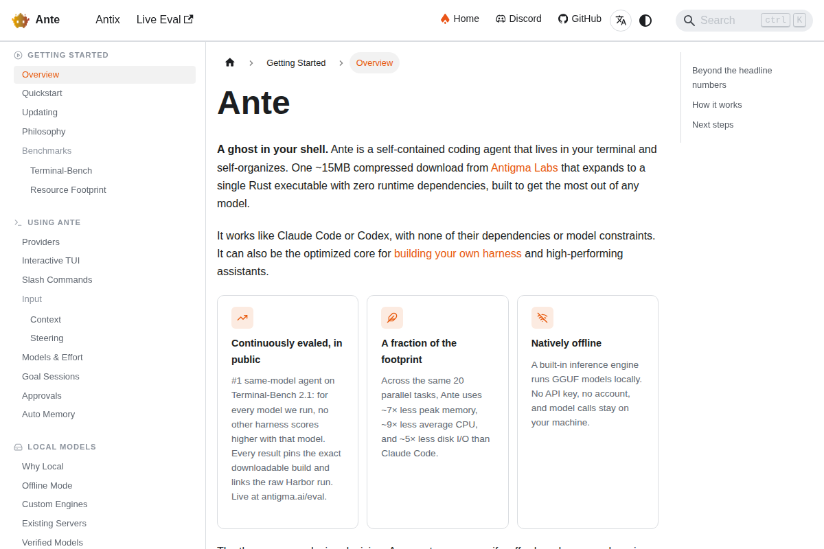 Ante screenshot