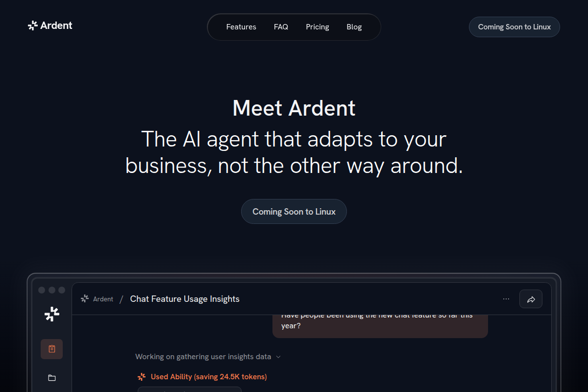 Ardent AI screenshot