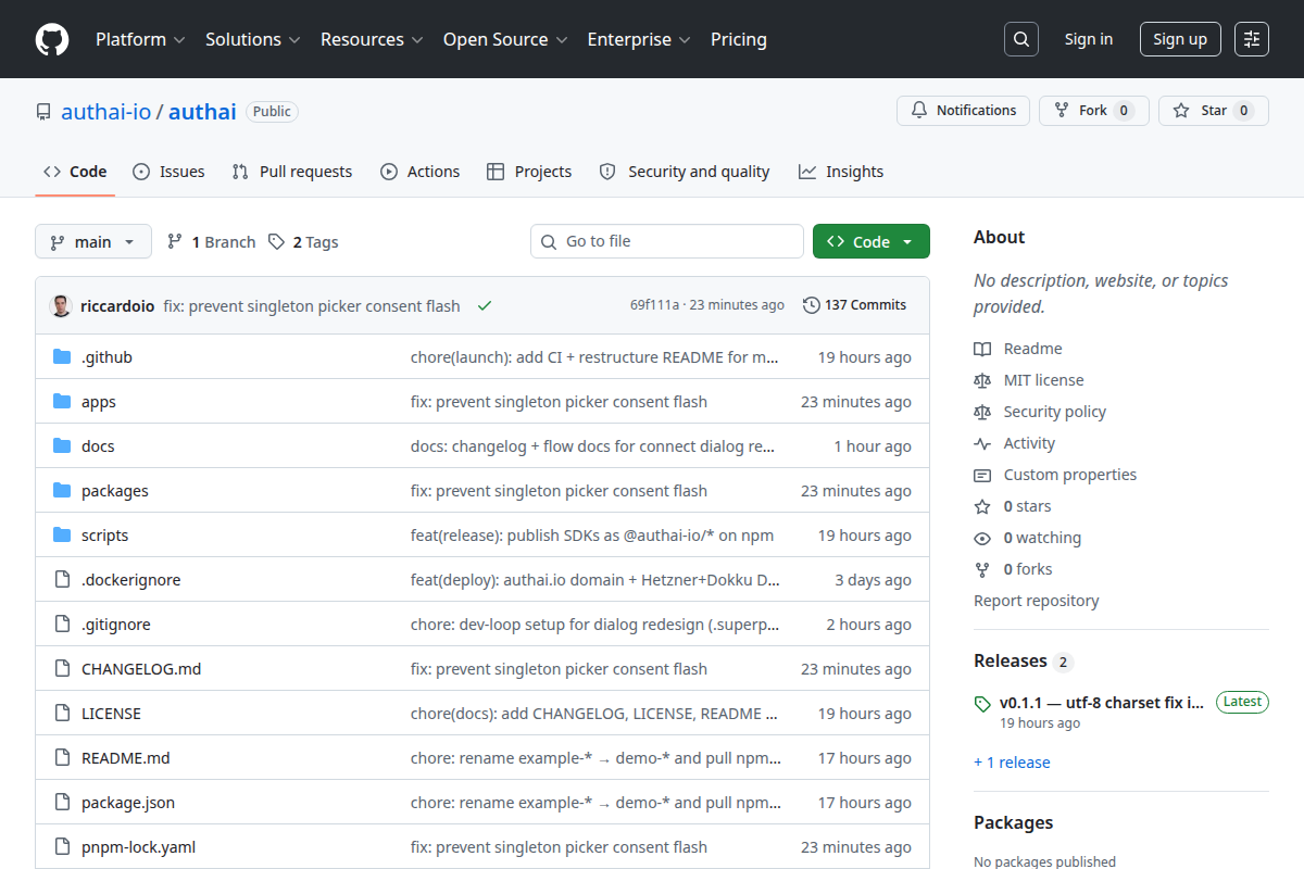 AuthAI screenshot