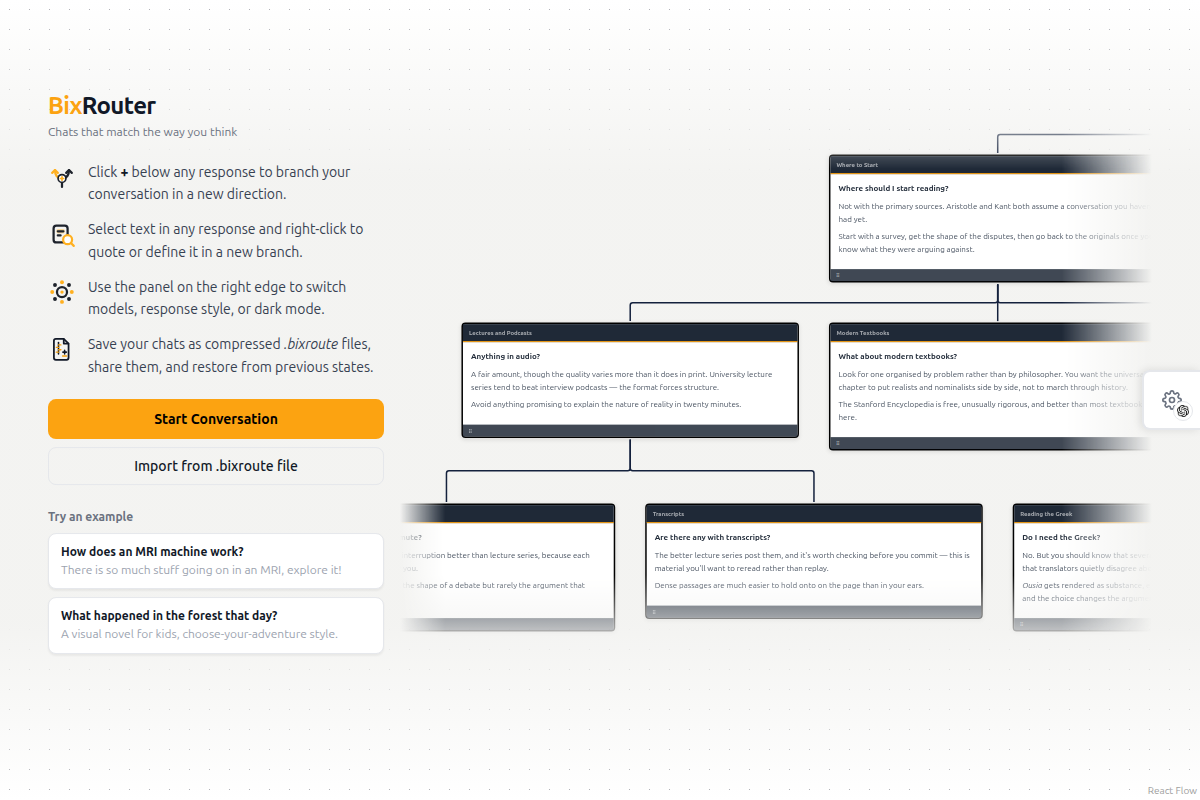 BixRouter screenshot