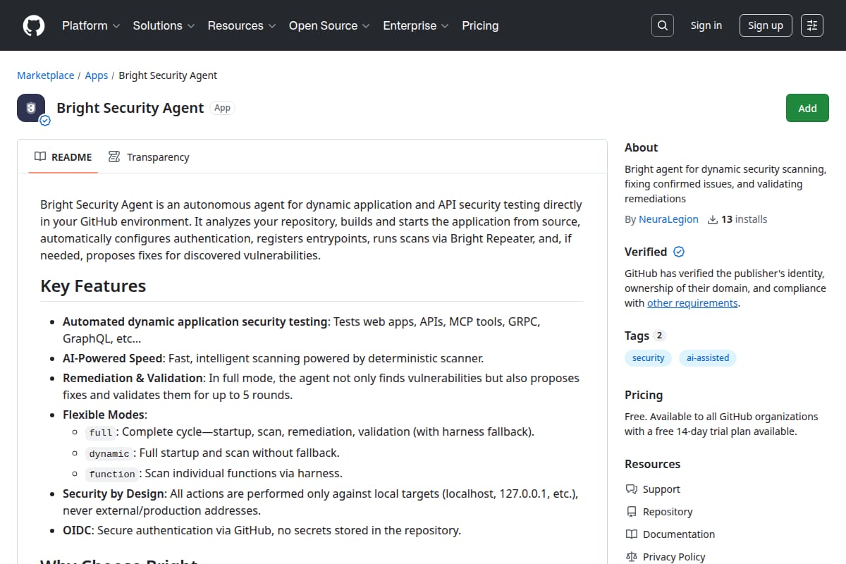 Bright Security Agent thumbnail
