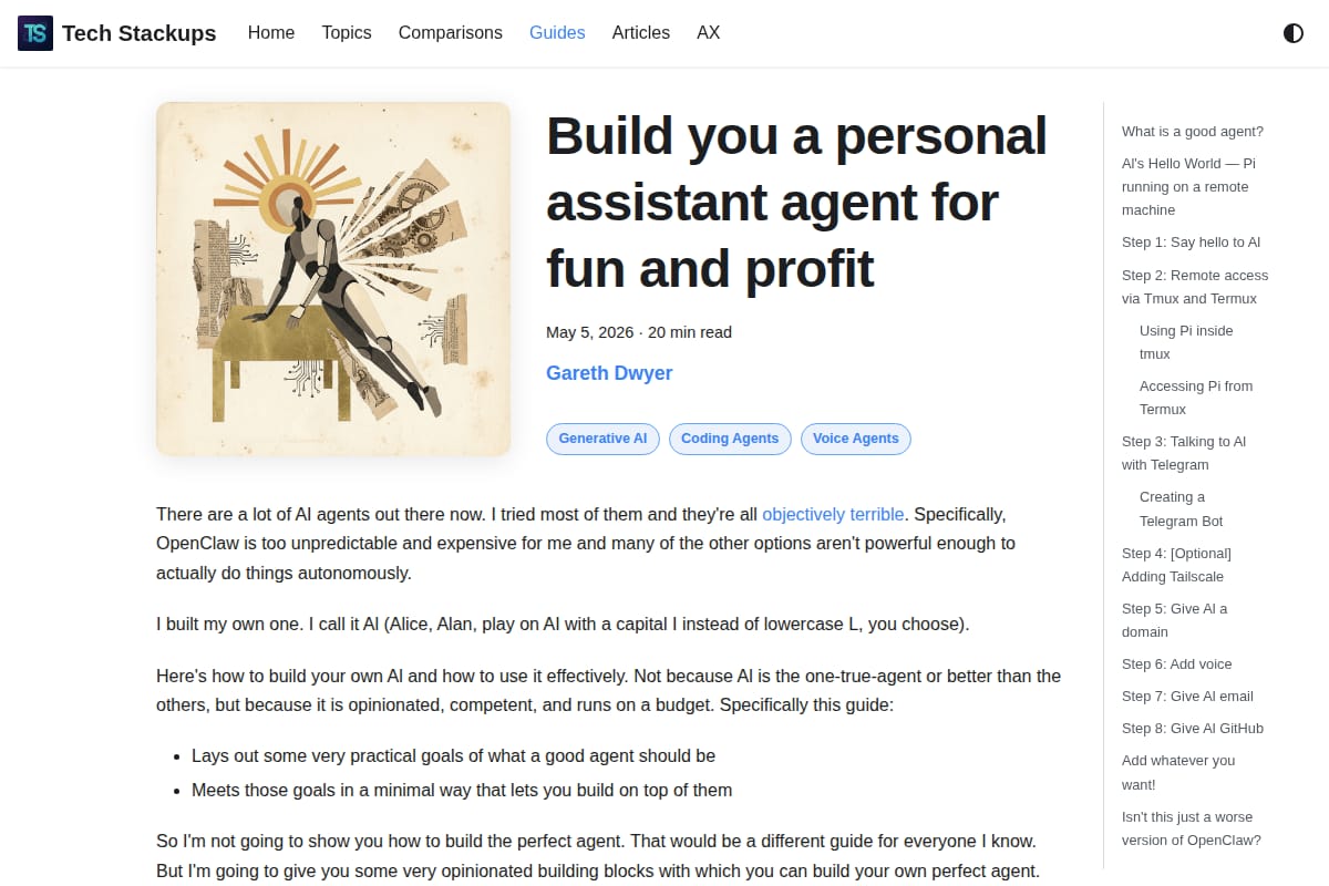 Build you a personal assistant agent for fun and profit thumbnail
