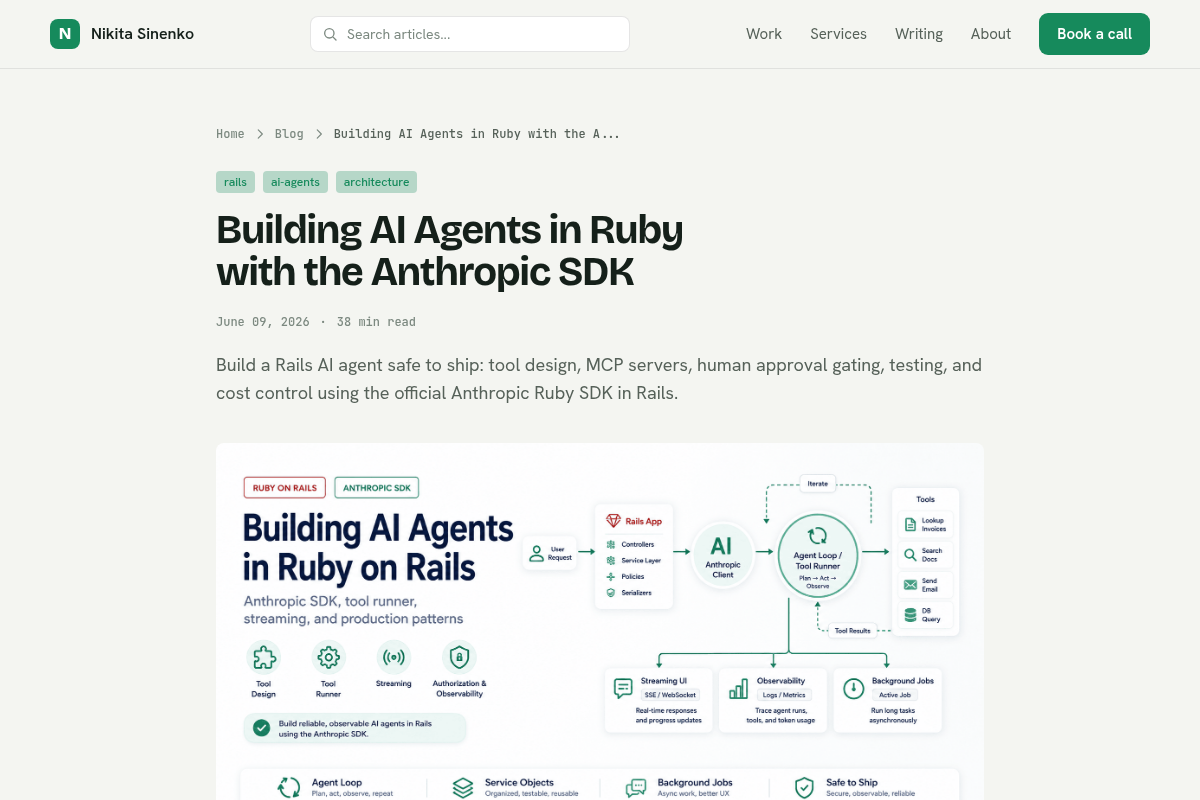 Building AI Agents in Ruby with the Anthropic SDK screenshot