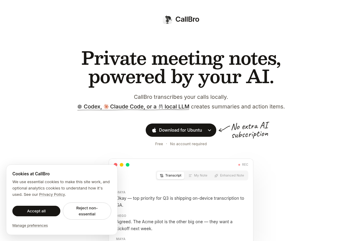 CallBro screenshot