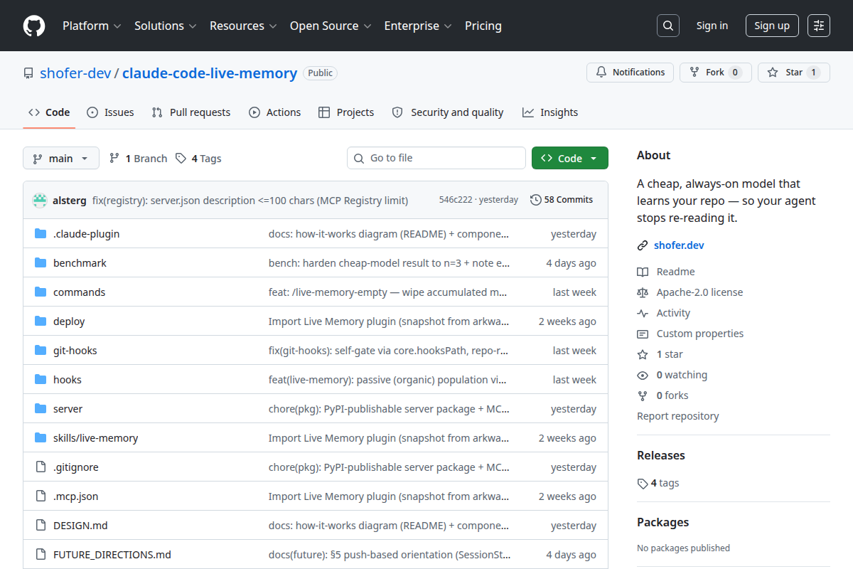 claude-code-live-memory screenshot