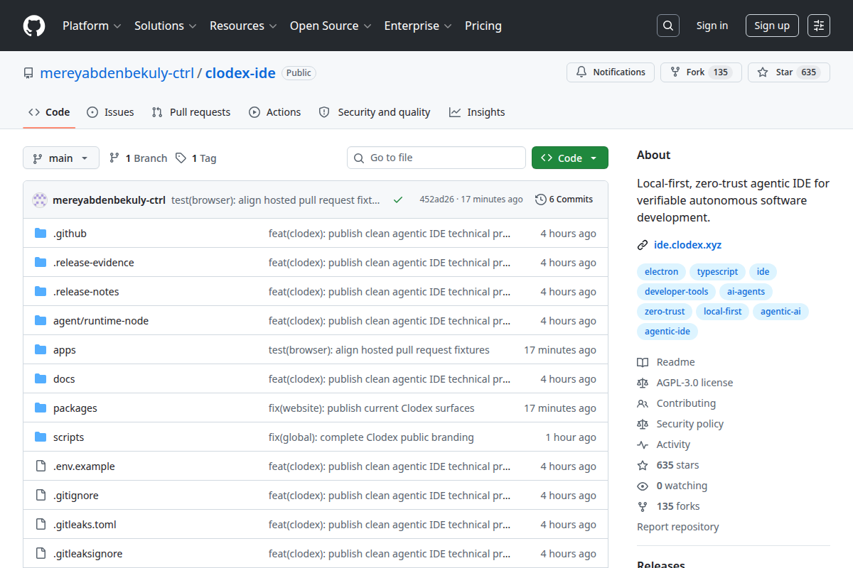 Clodex screenshot