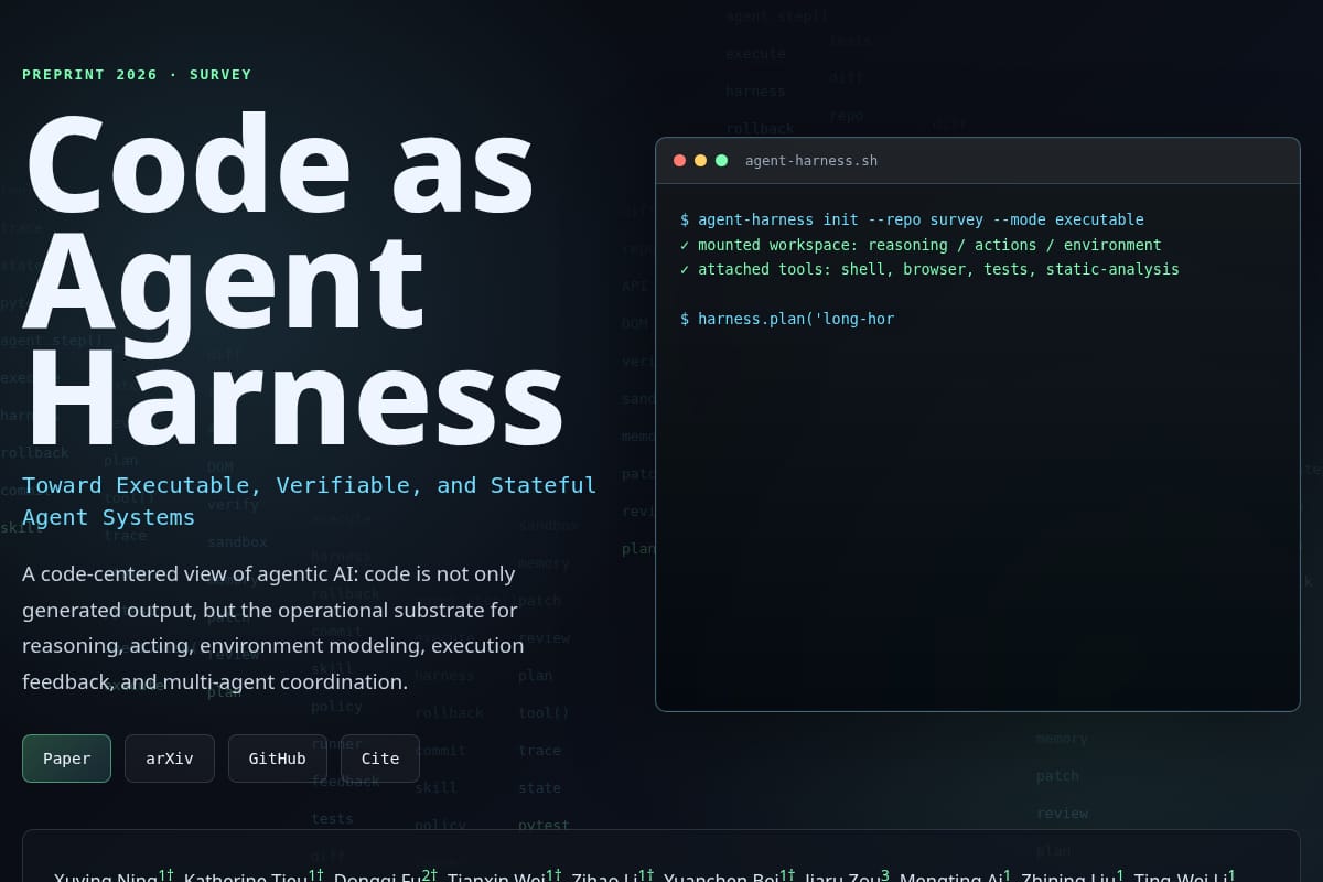 Code as Agent Harness thumbnail