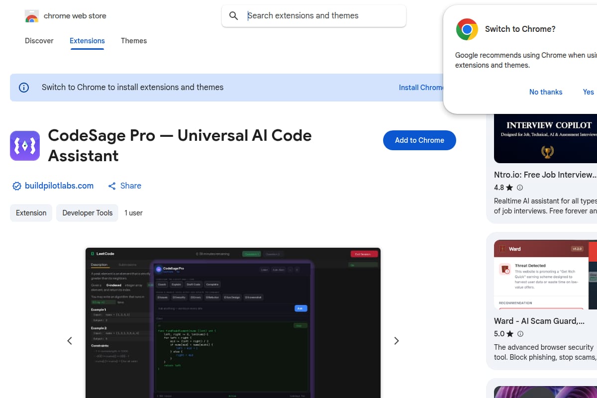 CodeSage Pro — Universal AI Code Assistant thumbnail