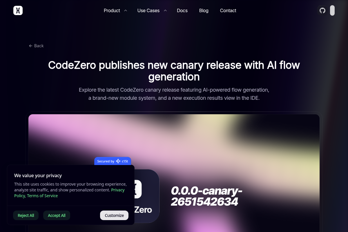 CodeZero screenshot