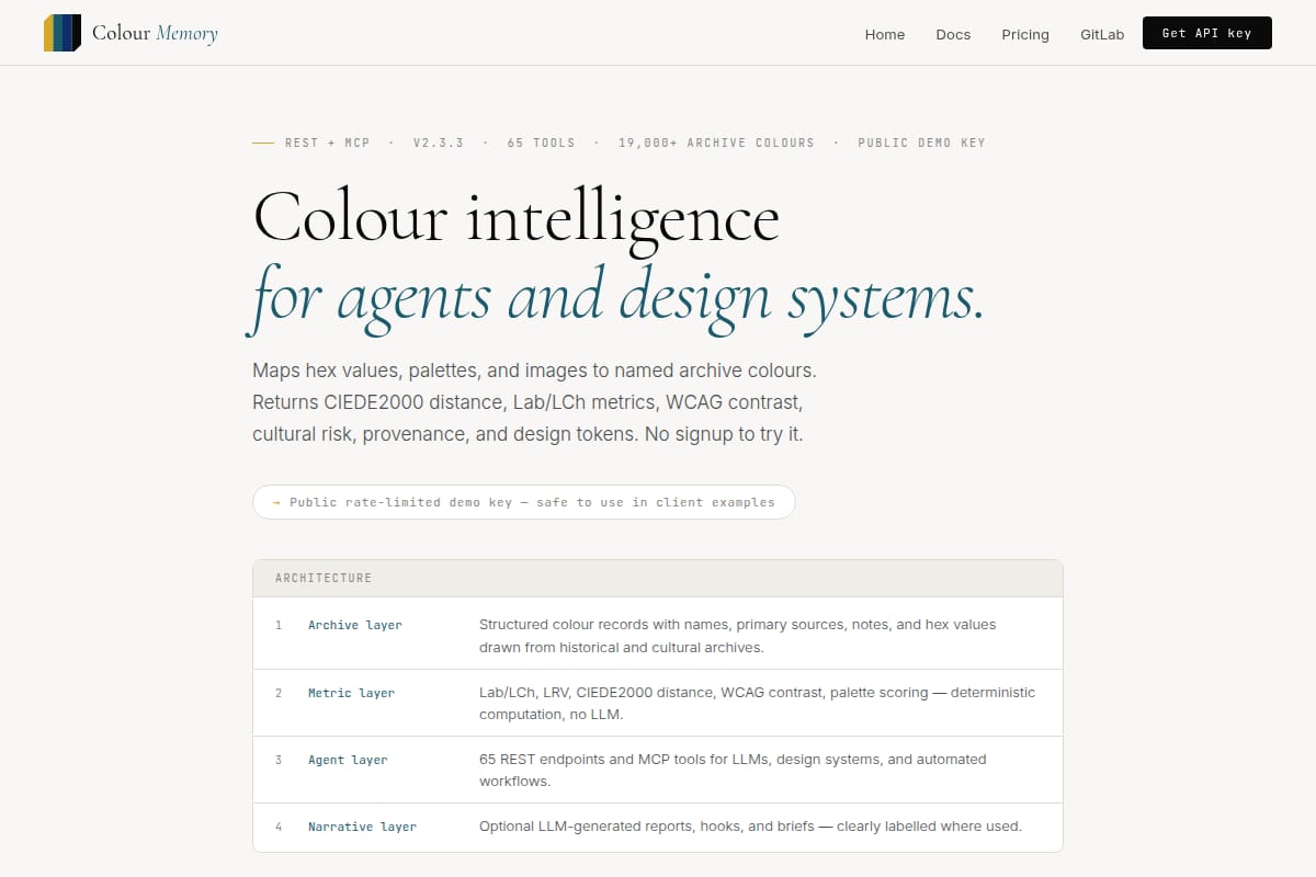 Colour Memory API thumbnail