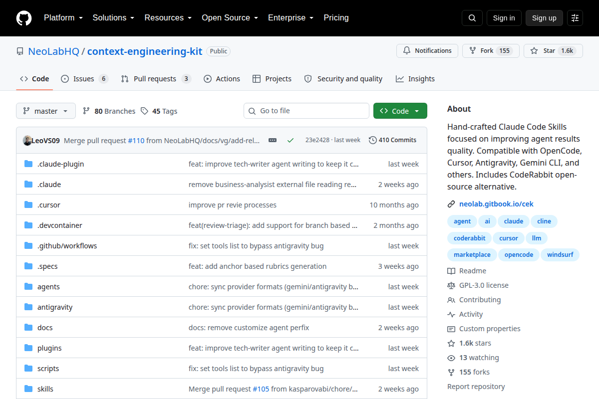 Context Engineering Kit screenshot