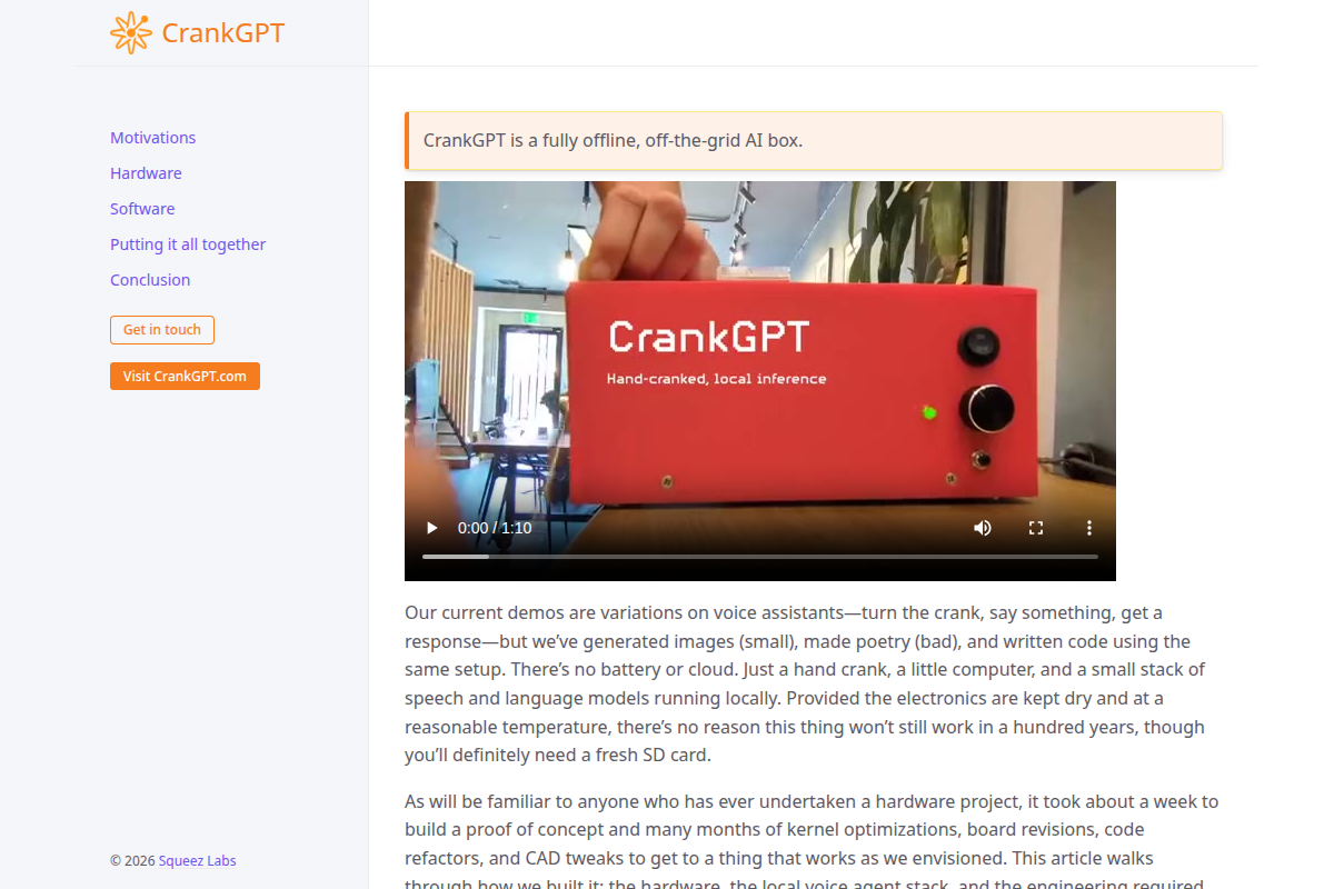 CrankGPT screenshot