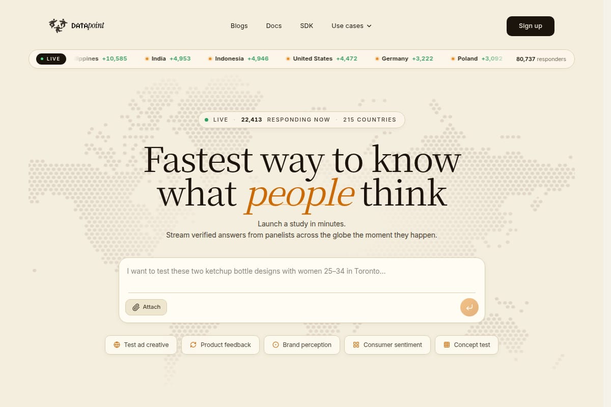 Datapoint AI screenshot