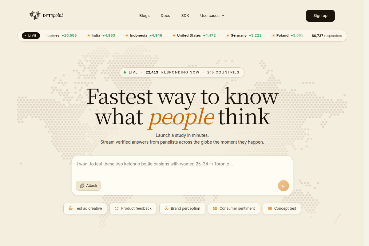 Datapoint AI screenshot