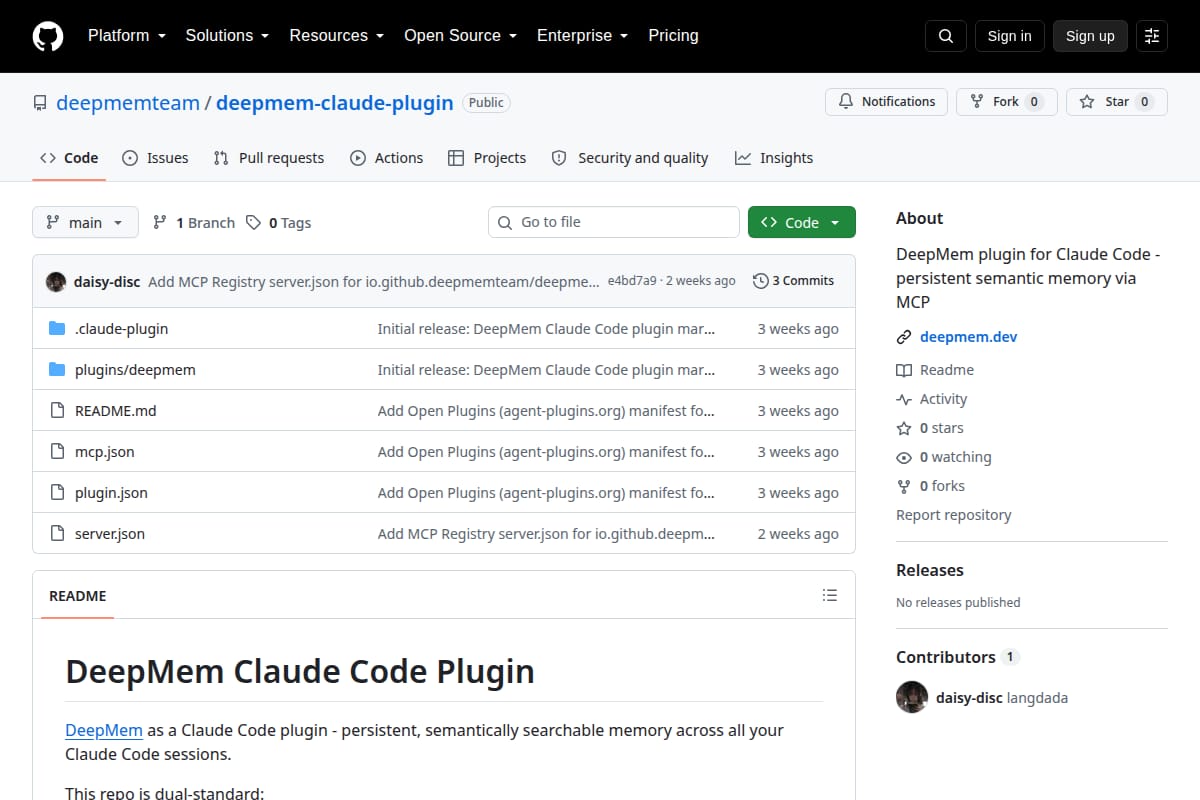 DeepMem Claude Code Plugin thumbnail