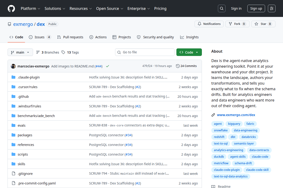 Dex screenshot