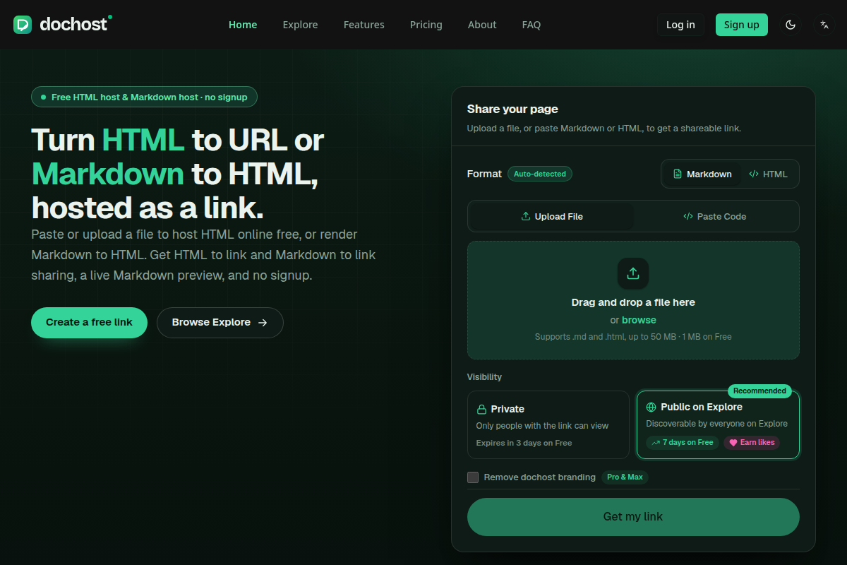 Dochost screenshot