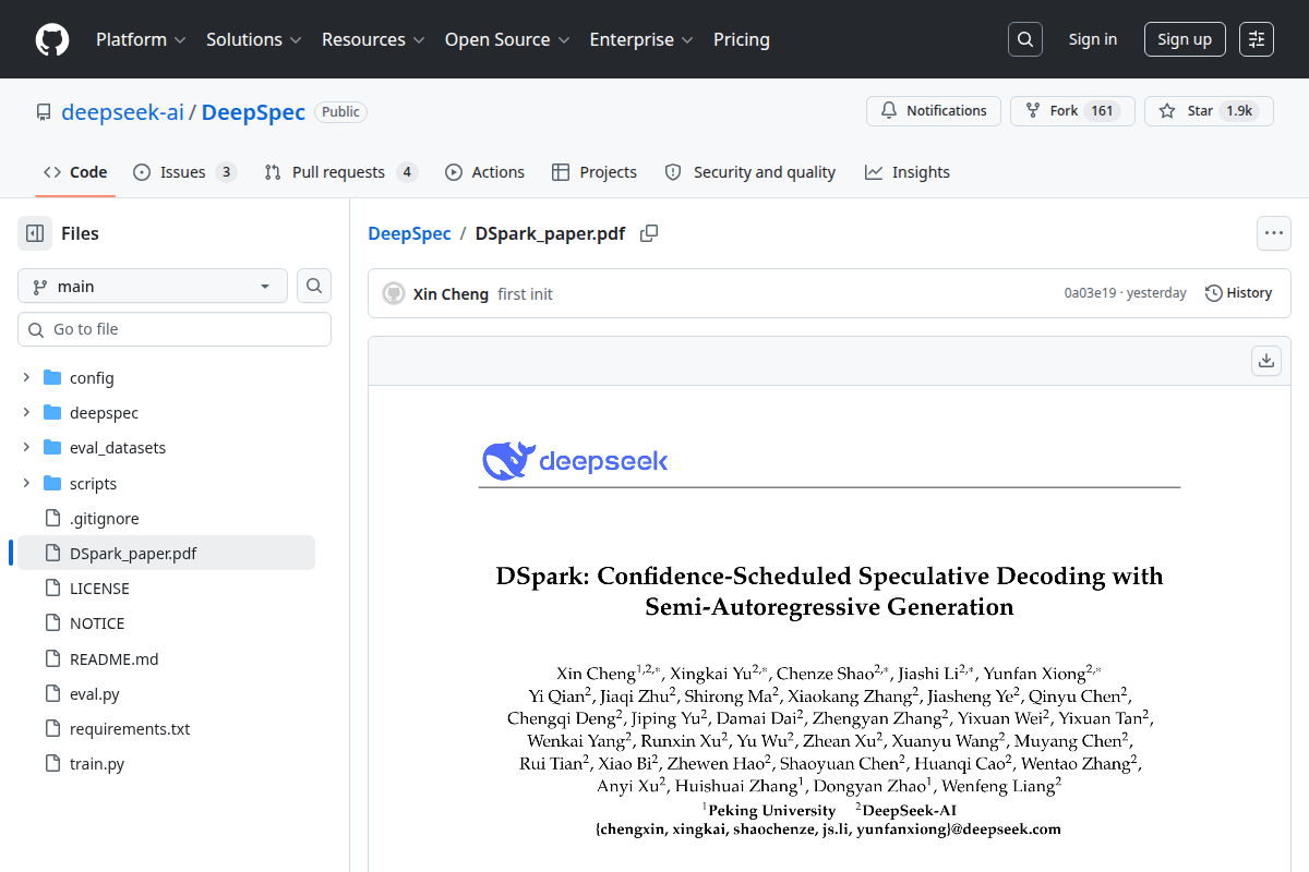DSpark: Speculative decoding accelerates LLM inference screenshot
