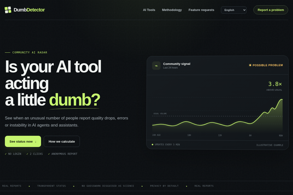 DumbDetector screenshot