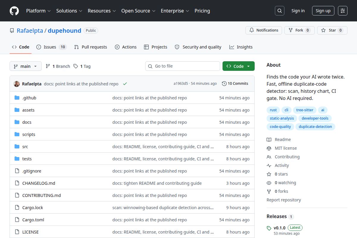 Dupehound screenshot