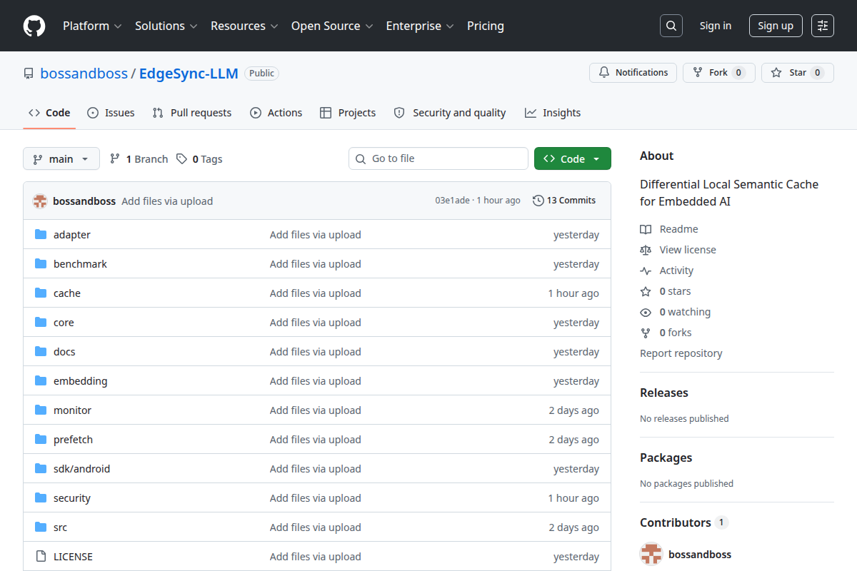 EdgeSync-LLM screenshot
