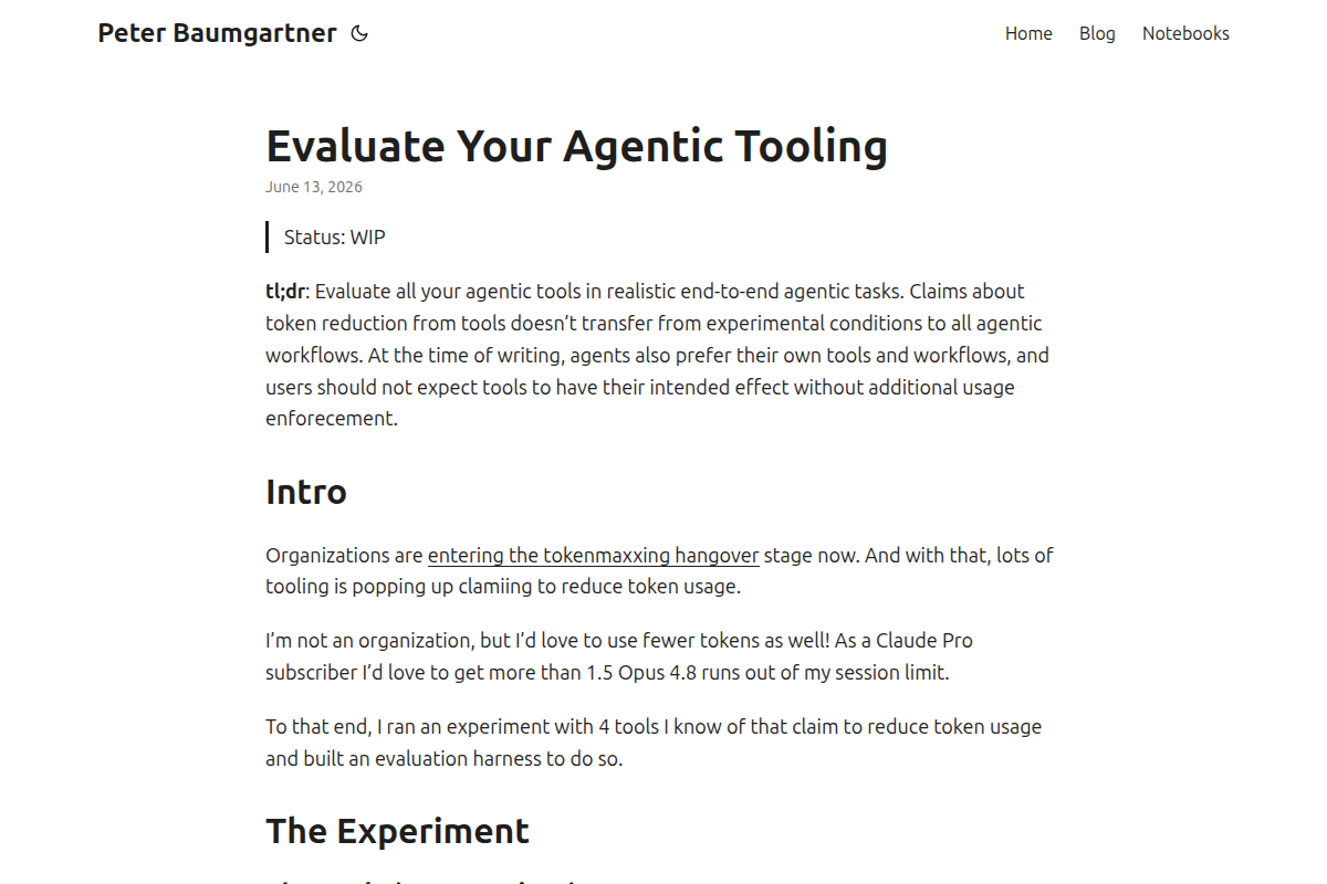 Evaluate Your Agentic Tooling screenshot