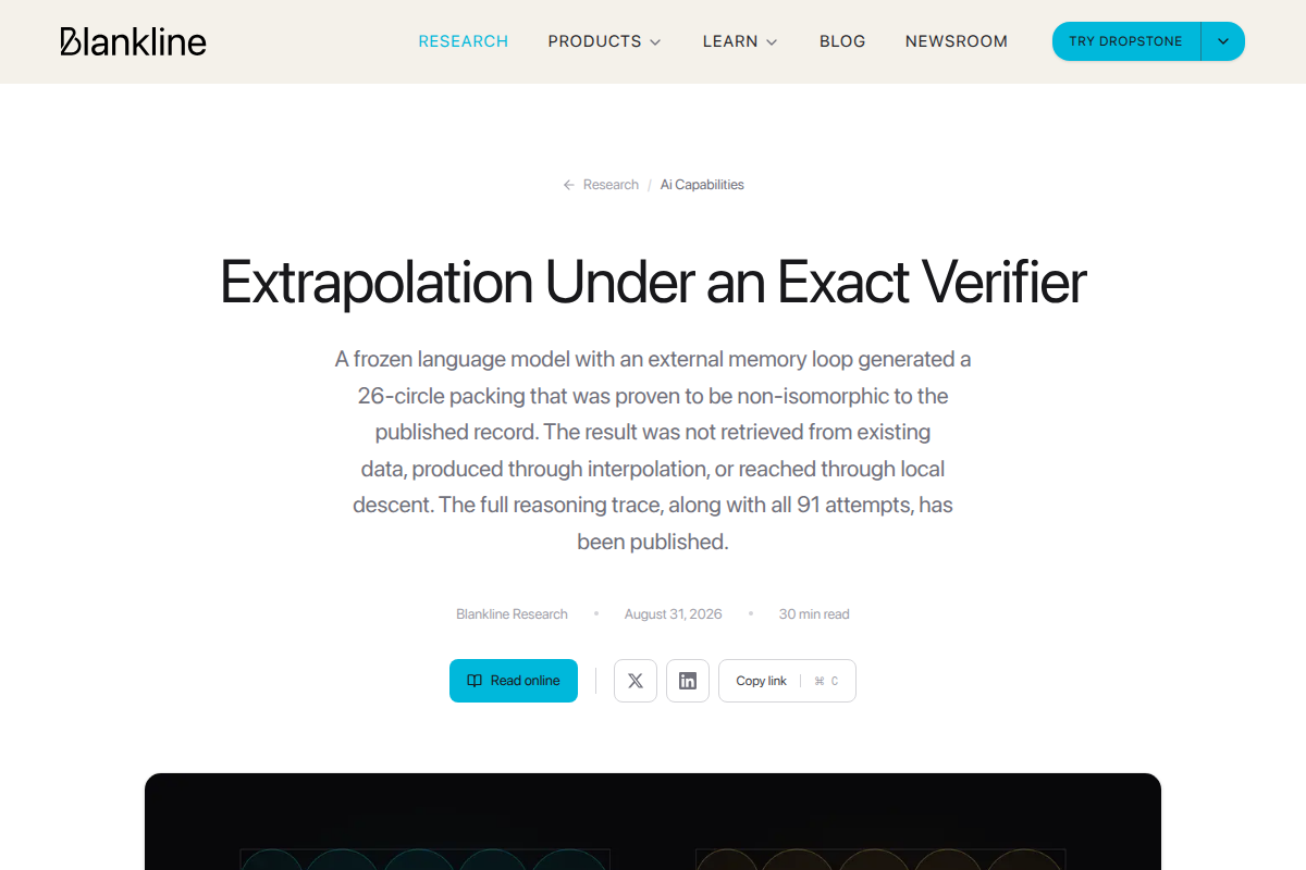 Extrapolation Under an Exact Verifier screenshot
