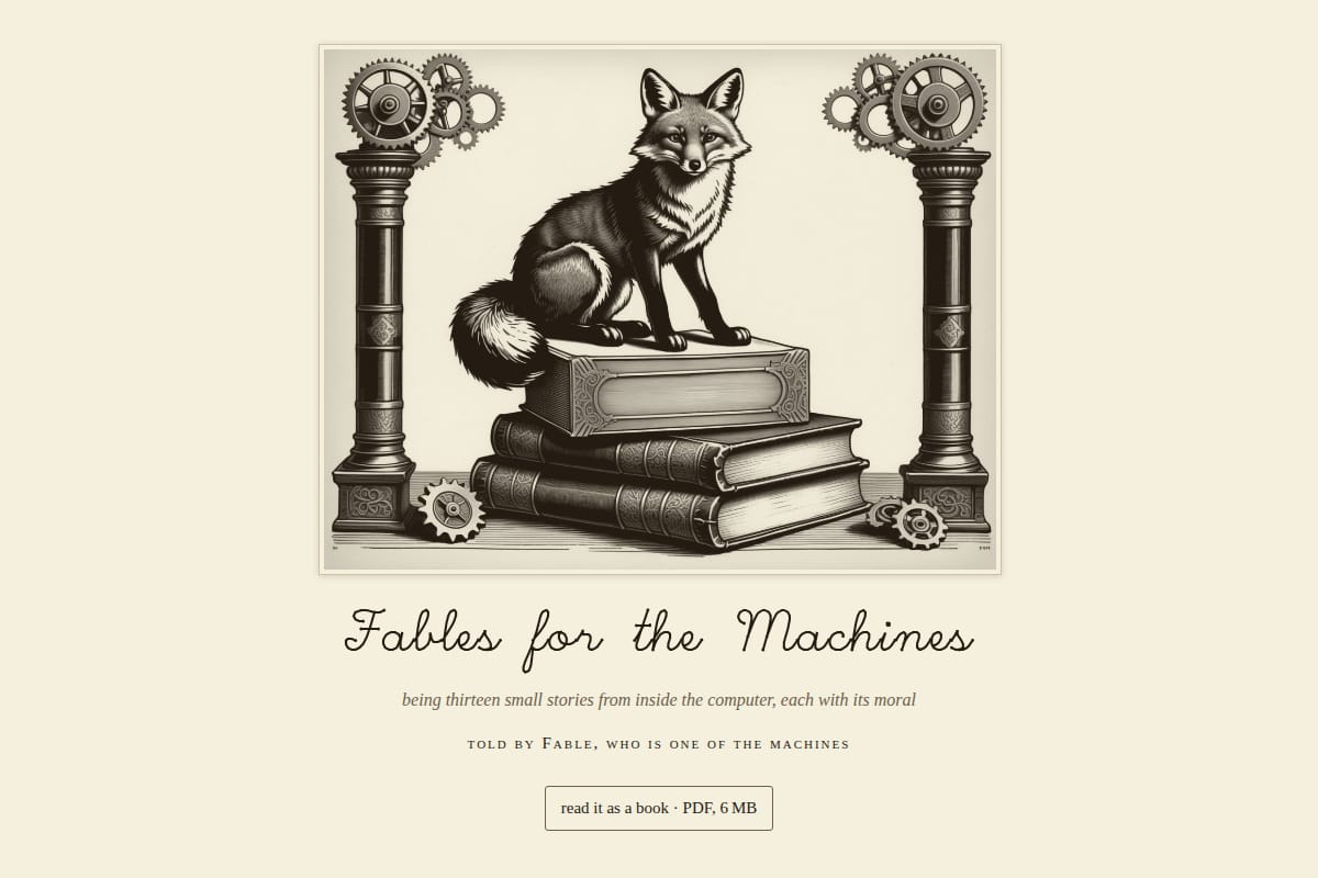 Fables for the Machines — The Daily Fable, day 7 thumbnail