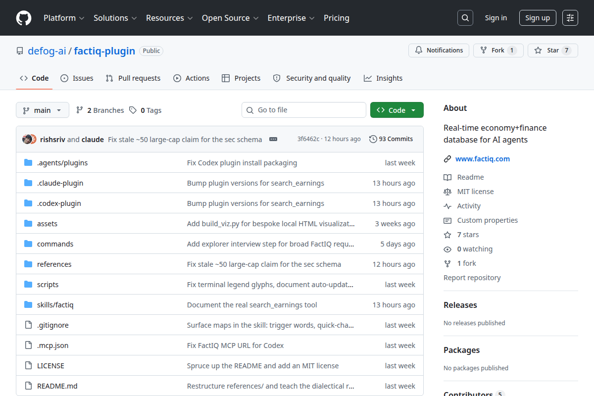 FactIQ Plugin screenshot
