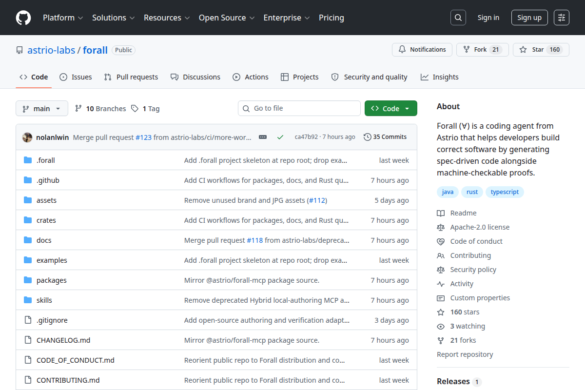 Forall screenshot