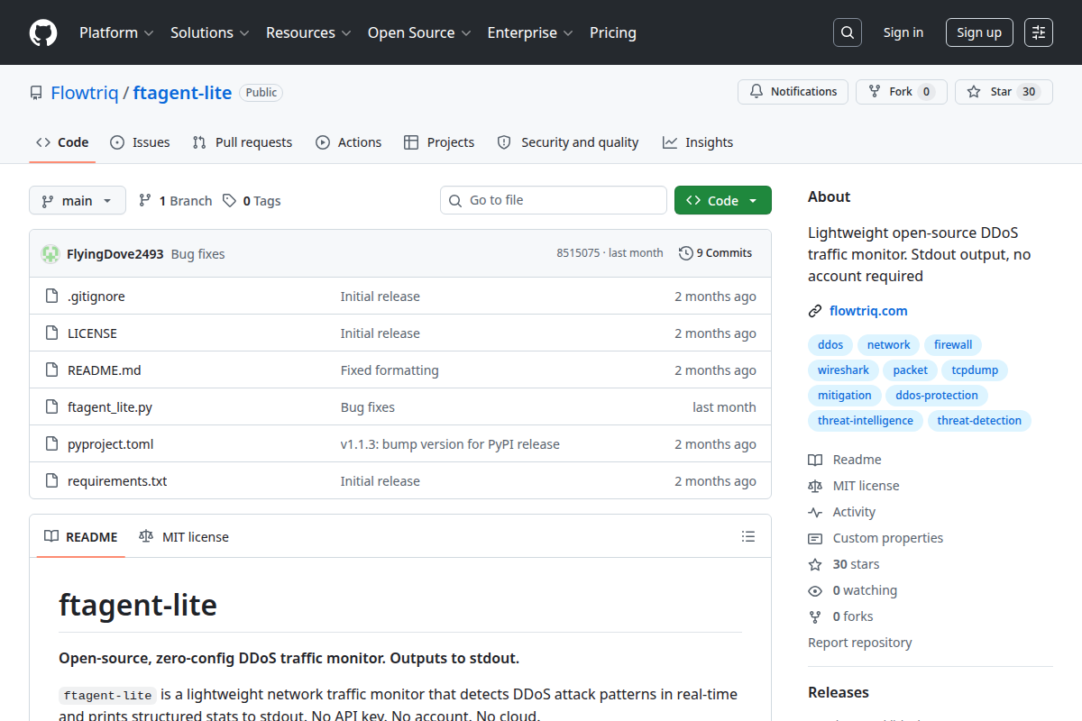 ftagent-lite screenshot