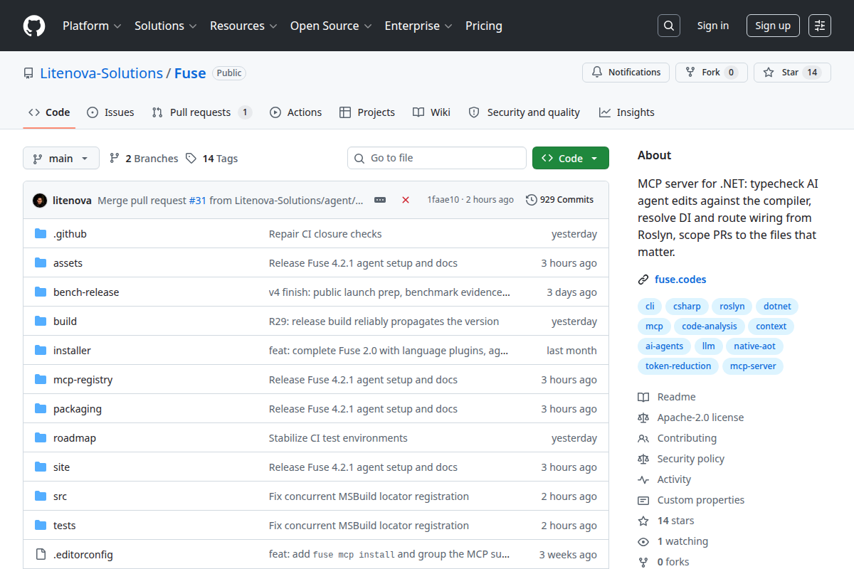Fuse screenshot