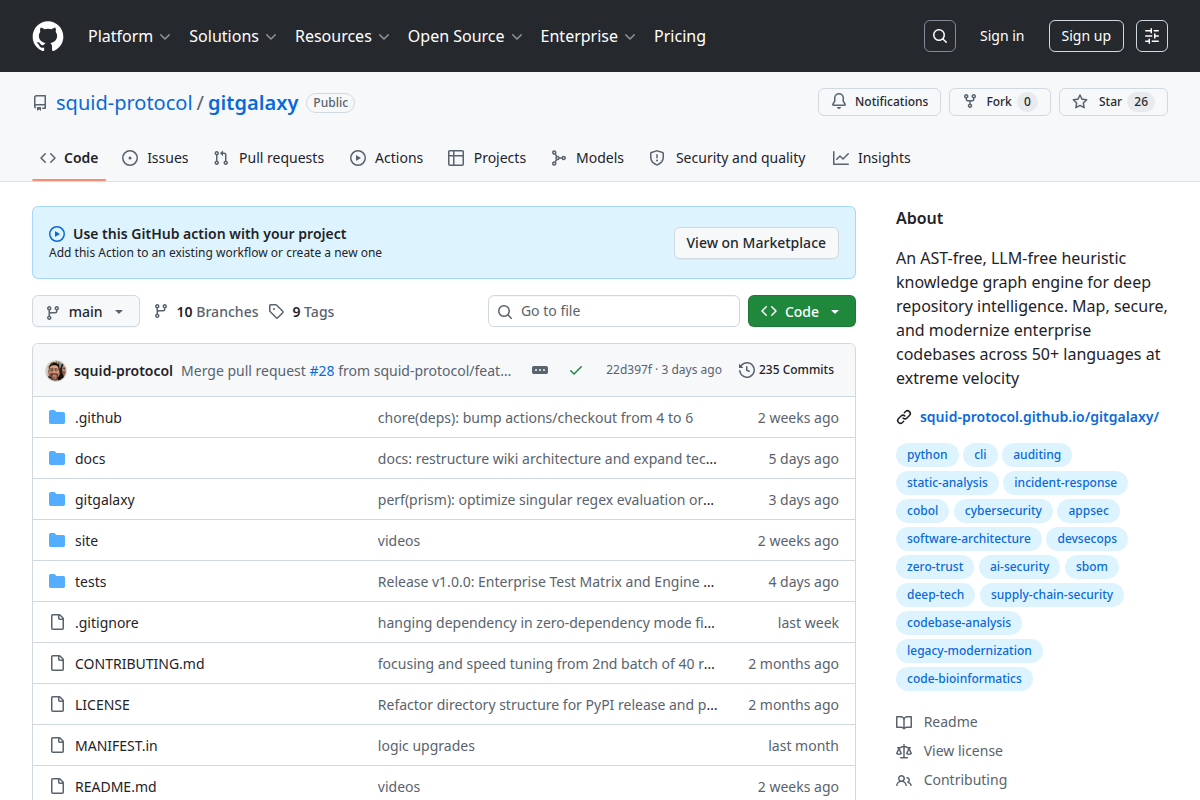 GitGalaxy screenshot