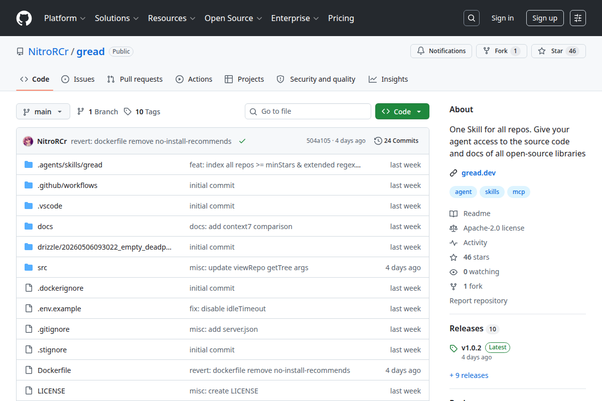Gread screenshot