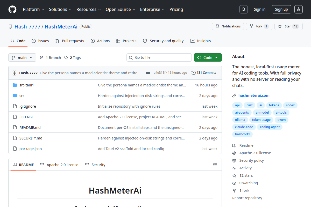 HashMeterAi screenshot