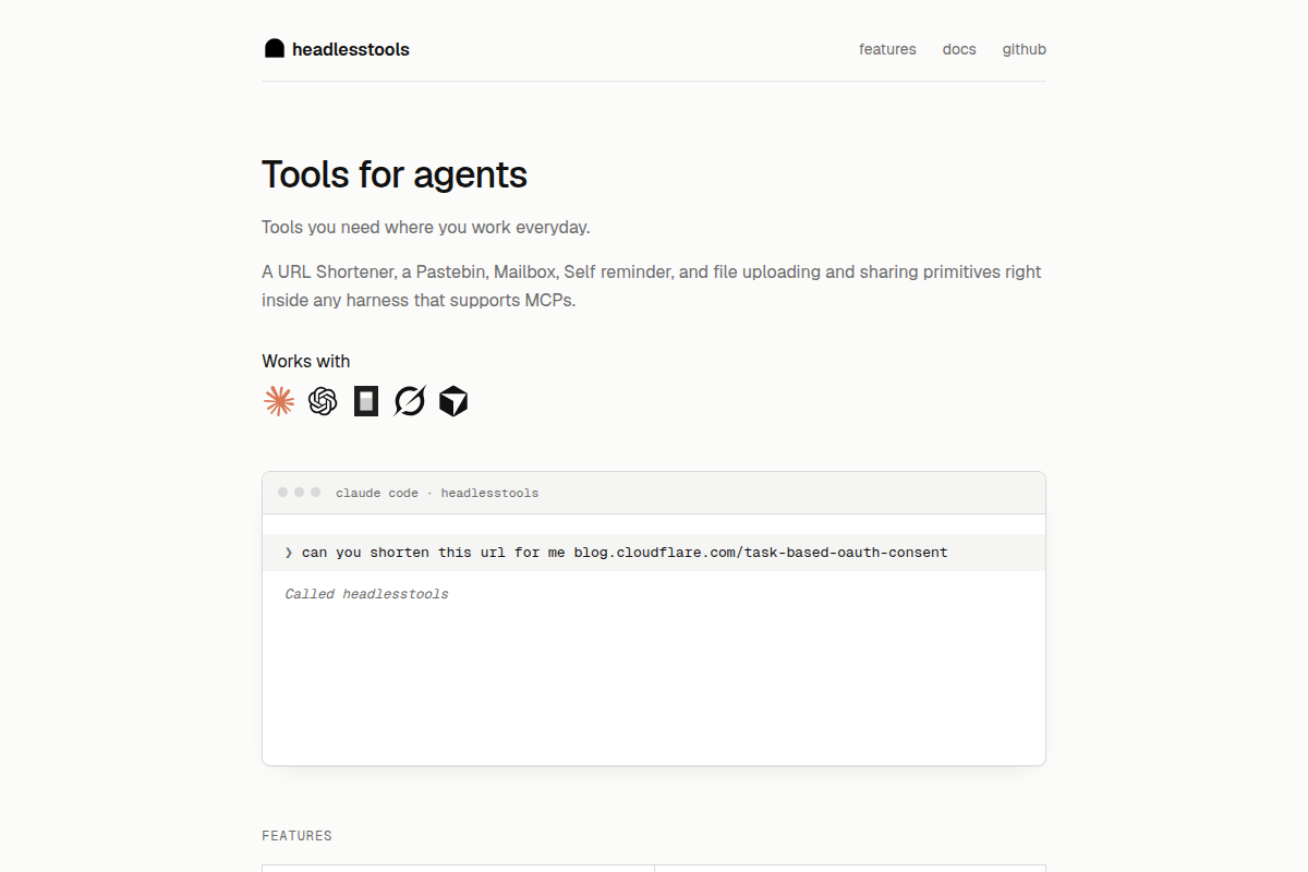 headlesstools screenshot