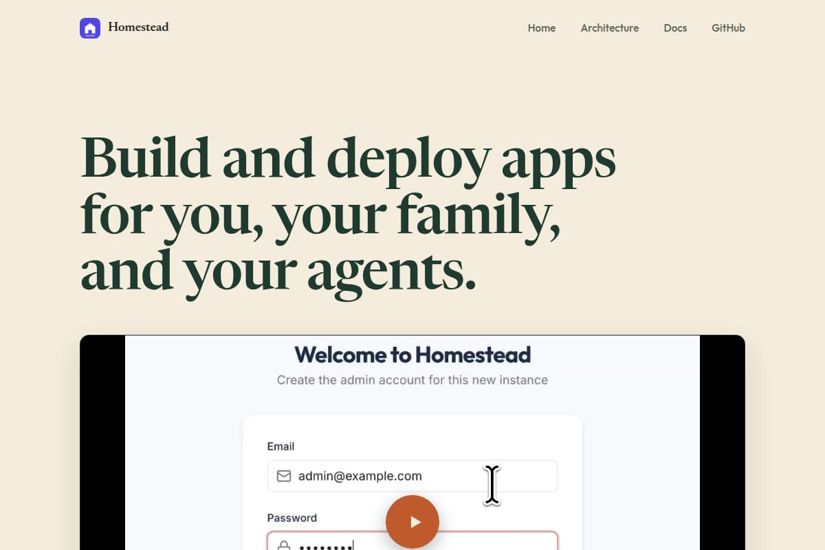 Homestead screenshot