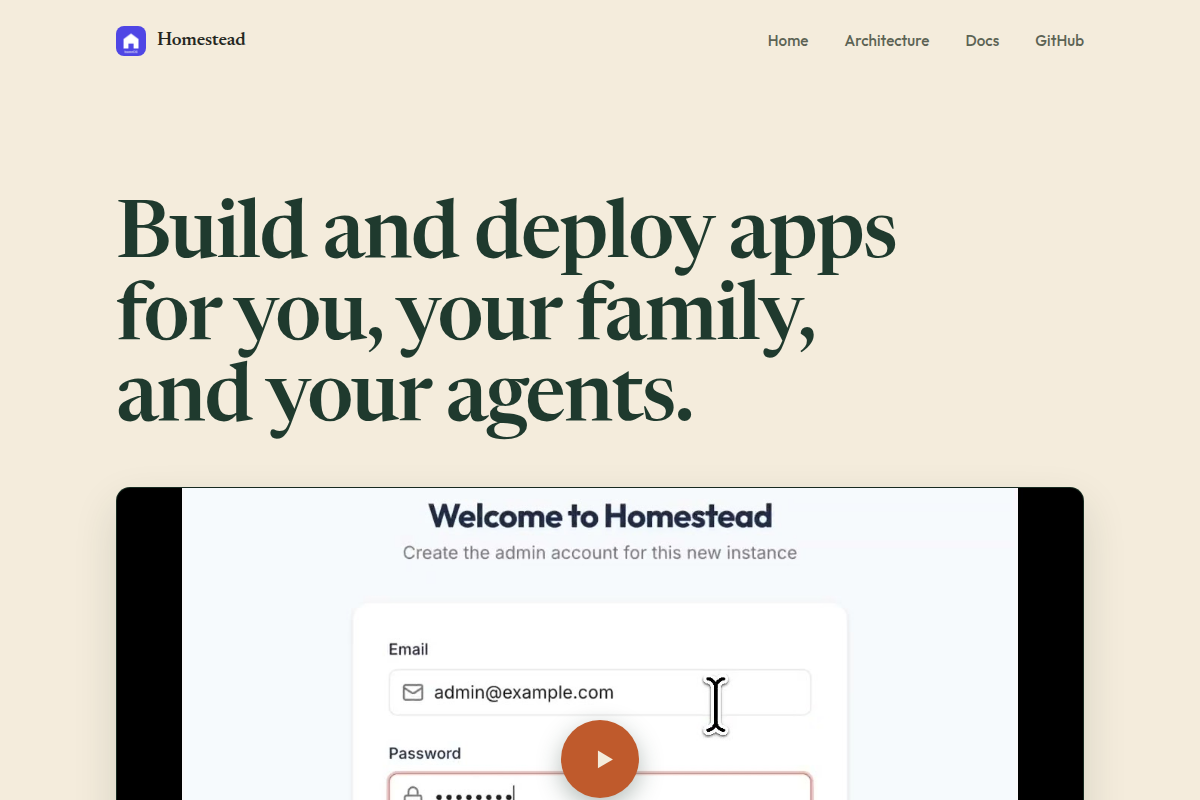 Homestead screenshot