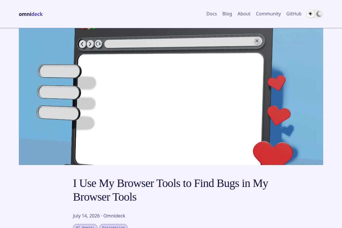 I Use My Browser Tools to Find Bugs in My Browser Tools thumbnail