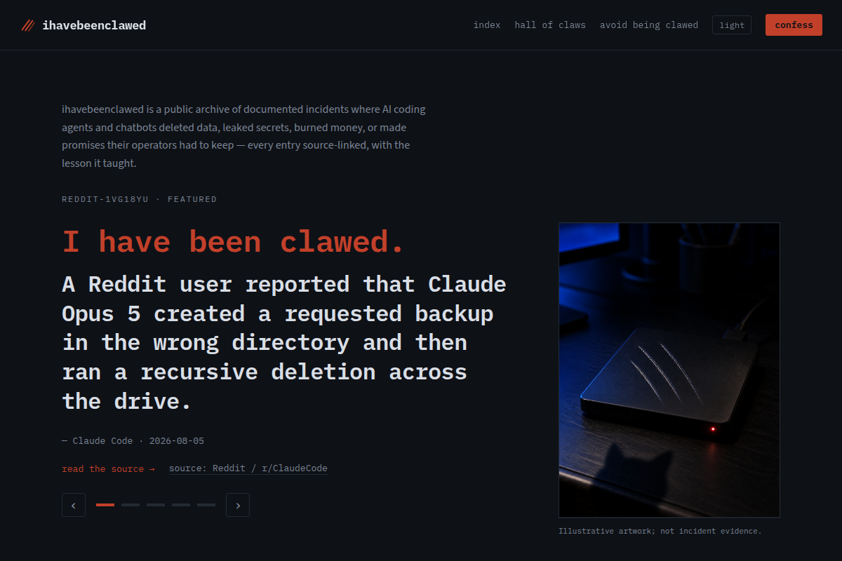 ihavebeenclawed screenshot