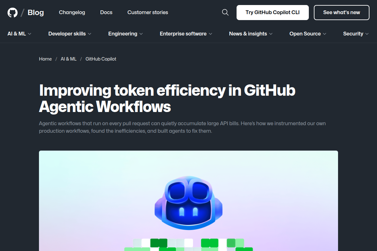 Improving token efficiency in GitHub Agentic Workflows screenshot